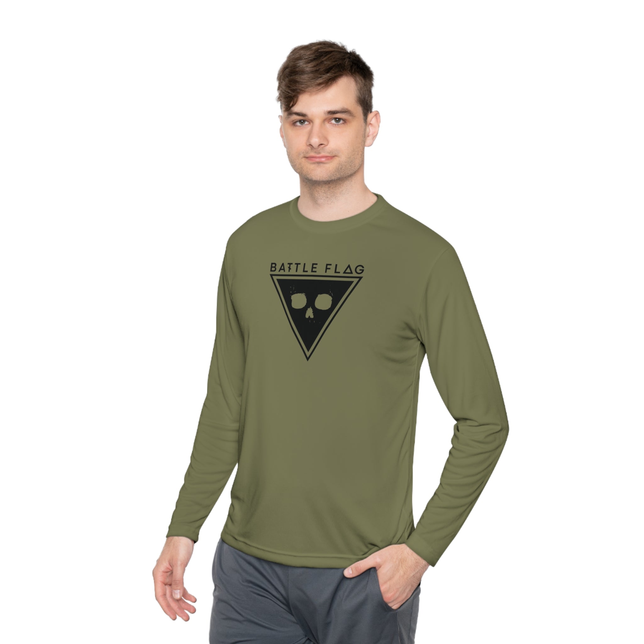 Battle Flag Unisex Lightweight Sport Top - Black Emblem