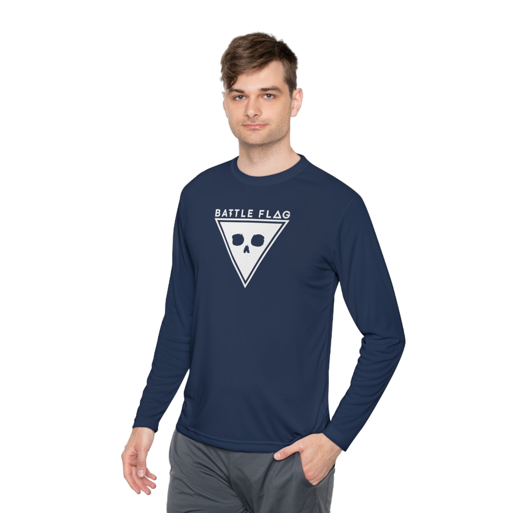 Battle Flag Unisex Lightweight Sport Top - White Emblem