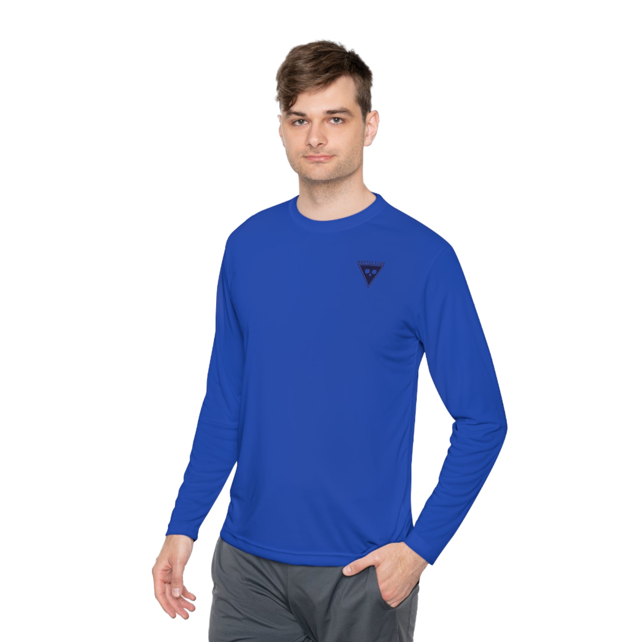 Battle Flag Unisex Lightweight Sport Top - Small Blue Emblem