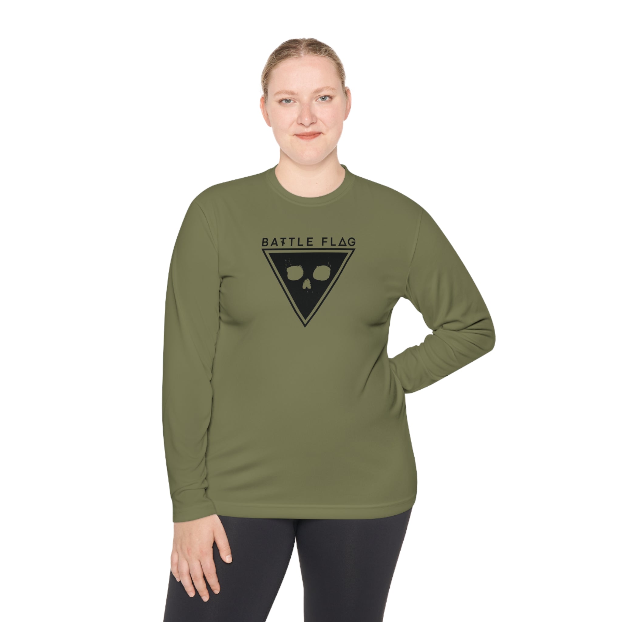 Battle Flag Unisex Lightweight Sport Top - Black Emblem