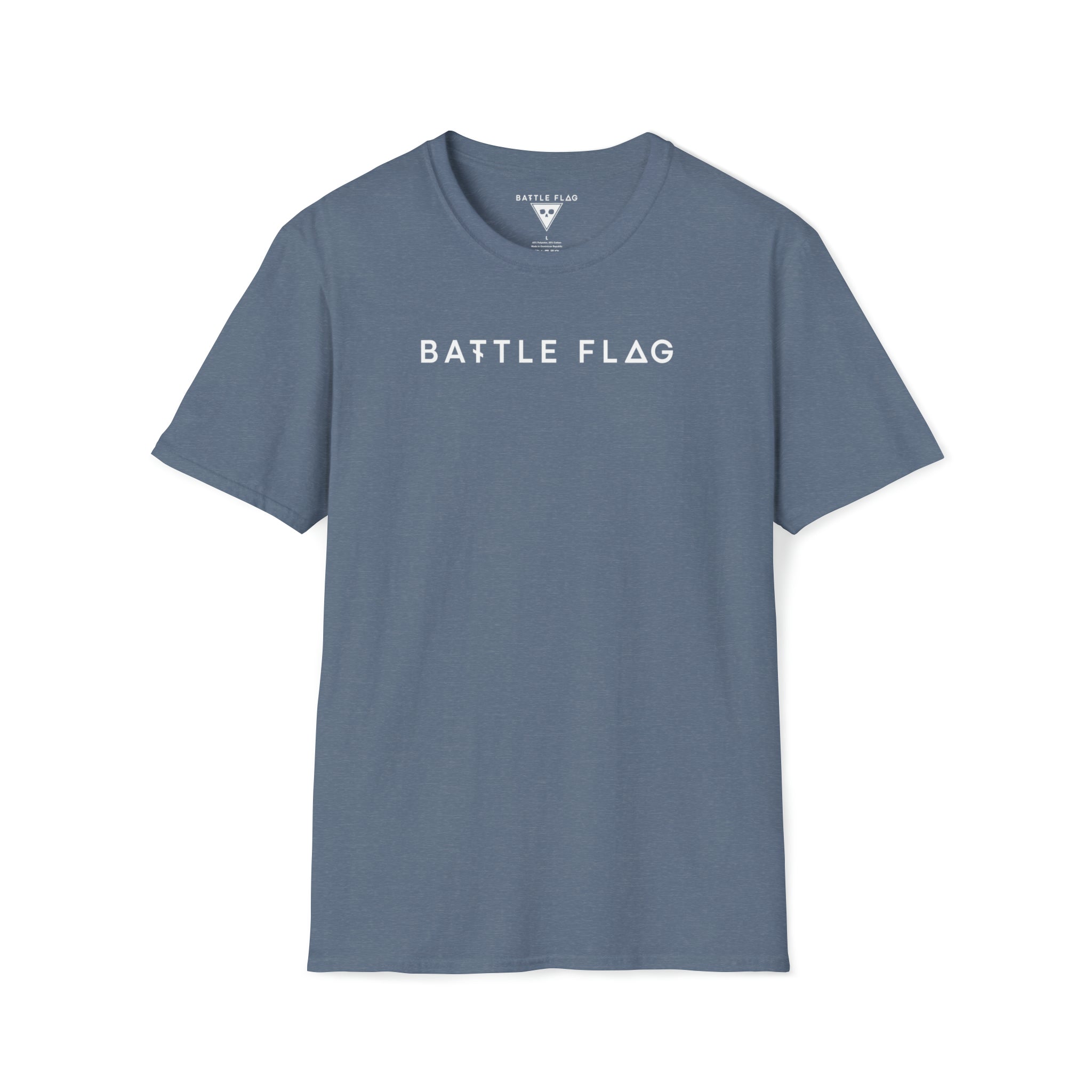Battle Flag Unisex Softstyle T-Shirt - White Emblem