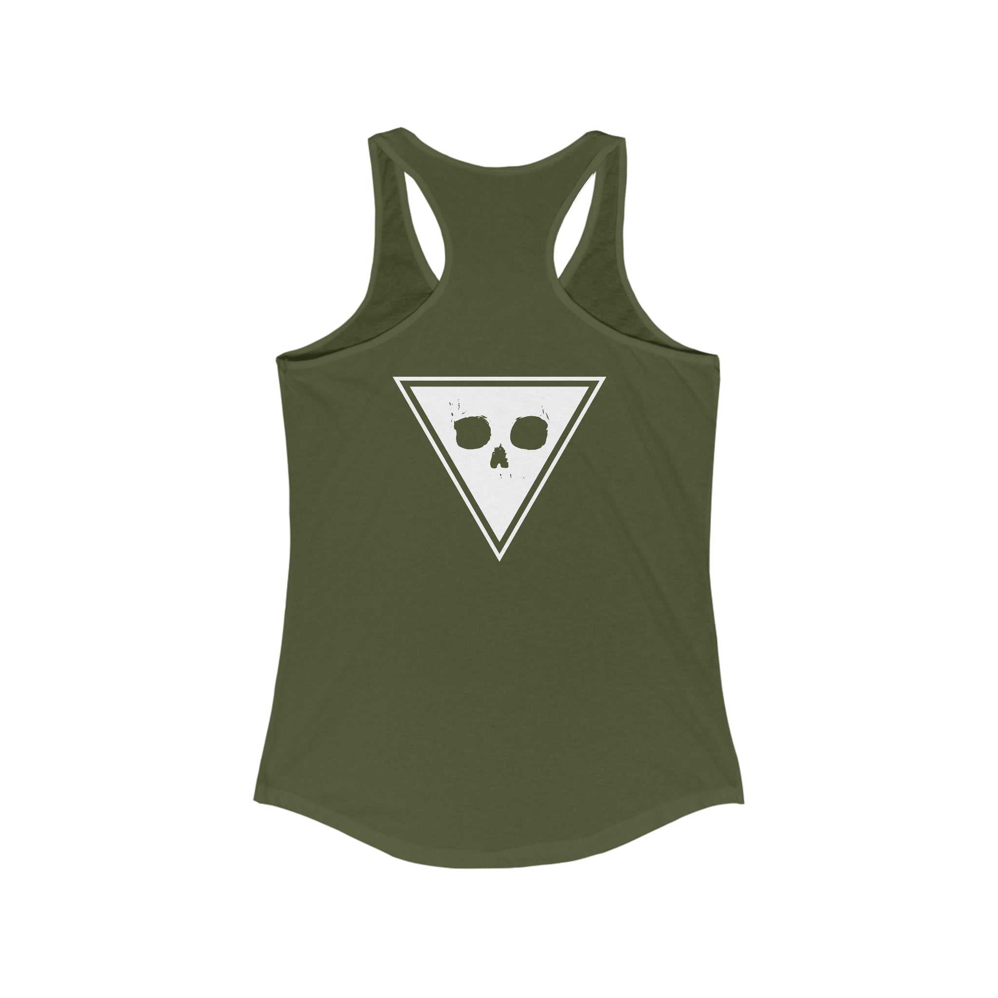 Battle Flag Women's Ideal Racerback Tank - Back Print