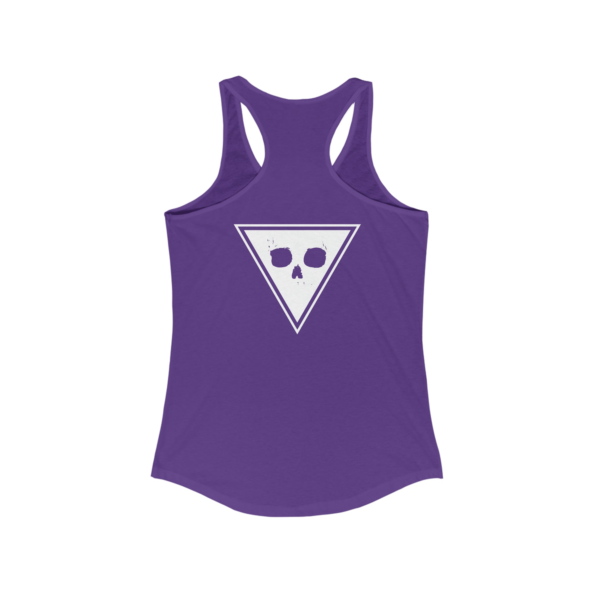 Battle Flag Women's Ideal Racerback Tank - Back Print