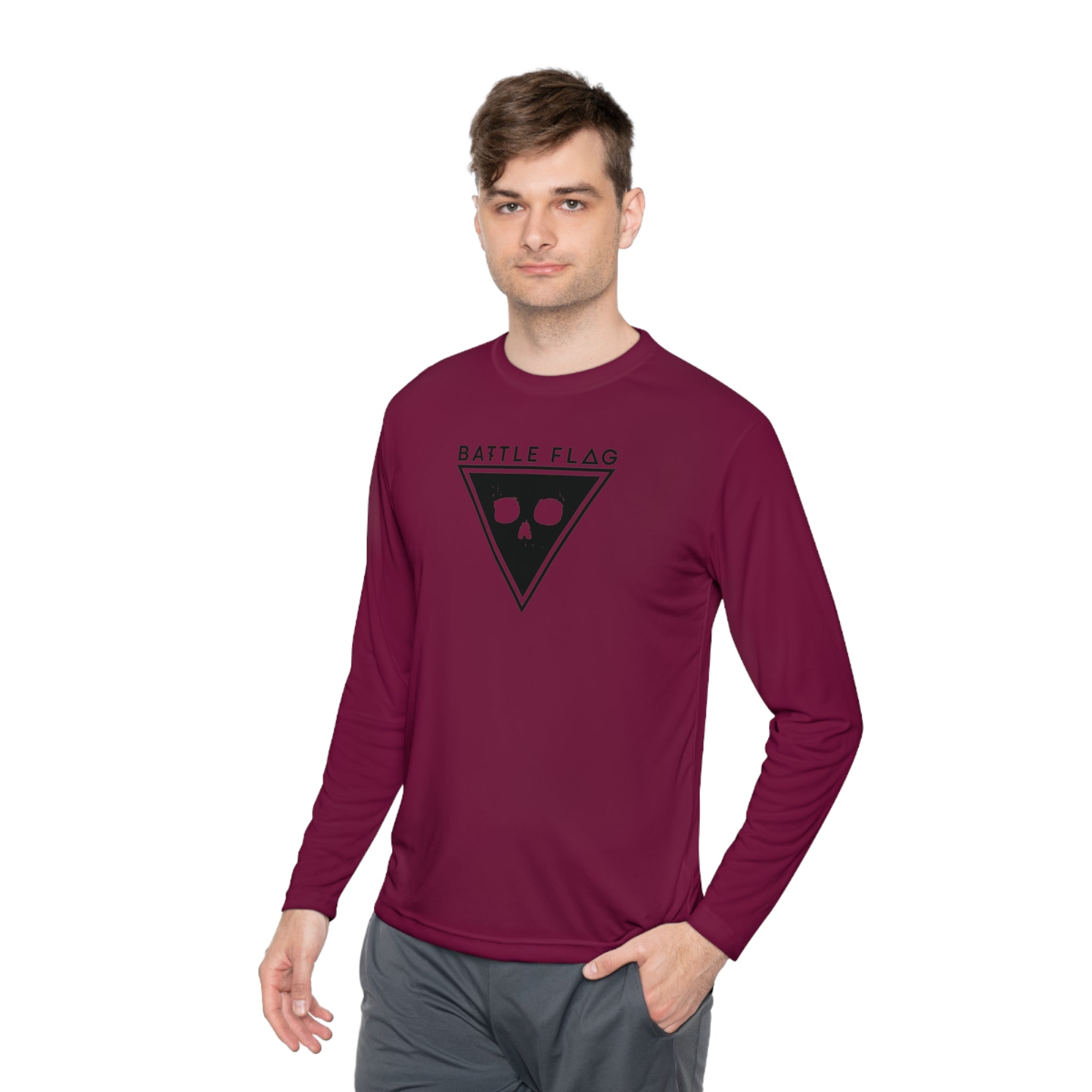 Battle Flag Unisex Lightweight Sport Top - Black Emblem
