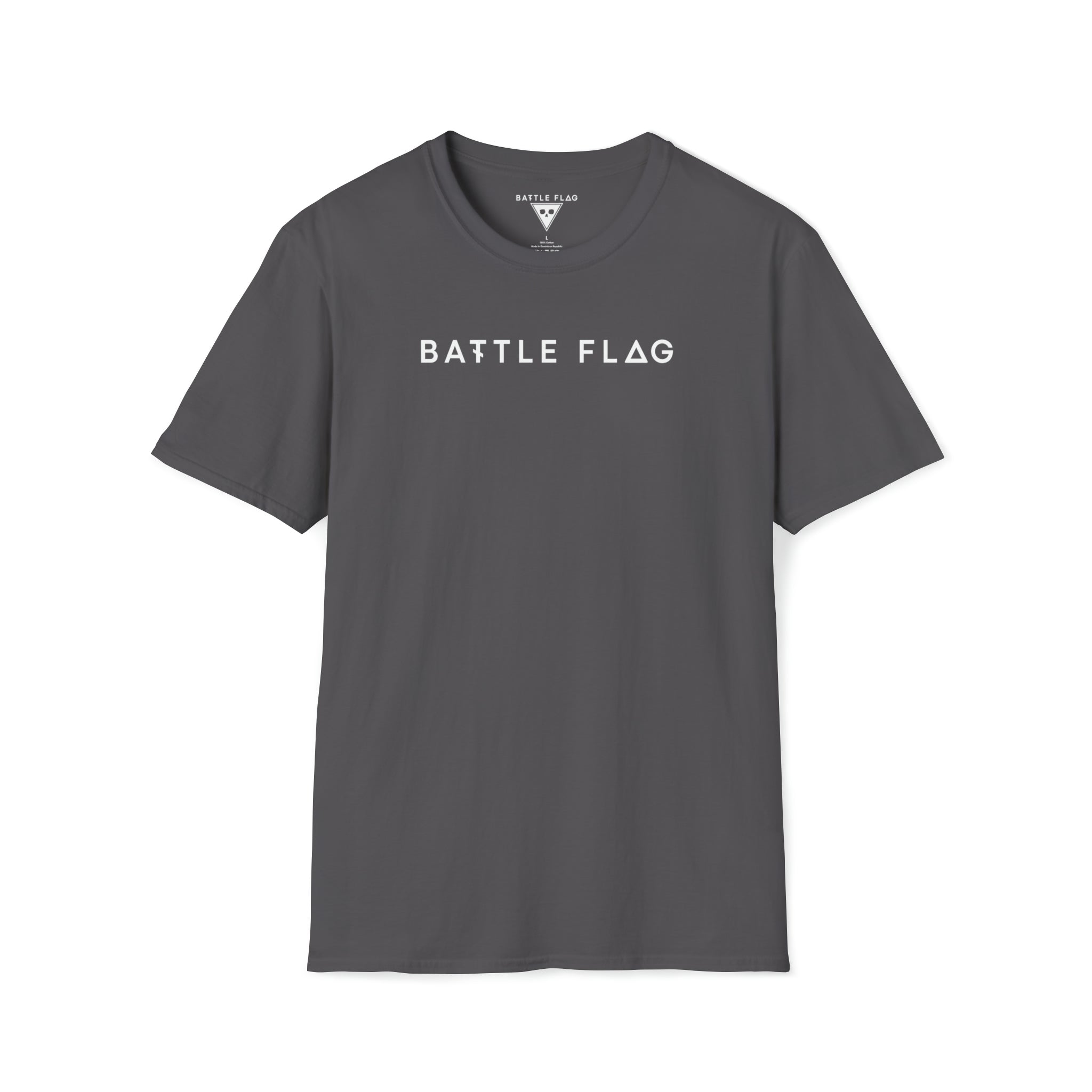 Battle Flag Unisex Softstyle T-Shirt - White Emblem