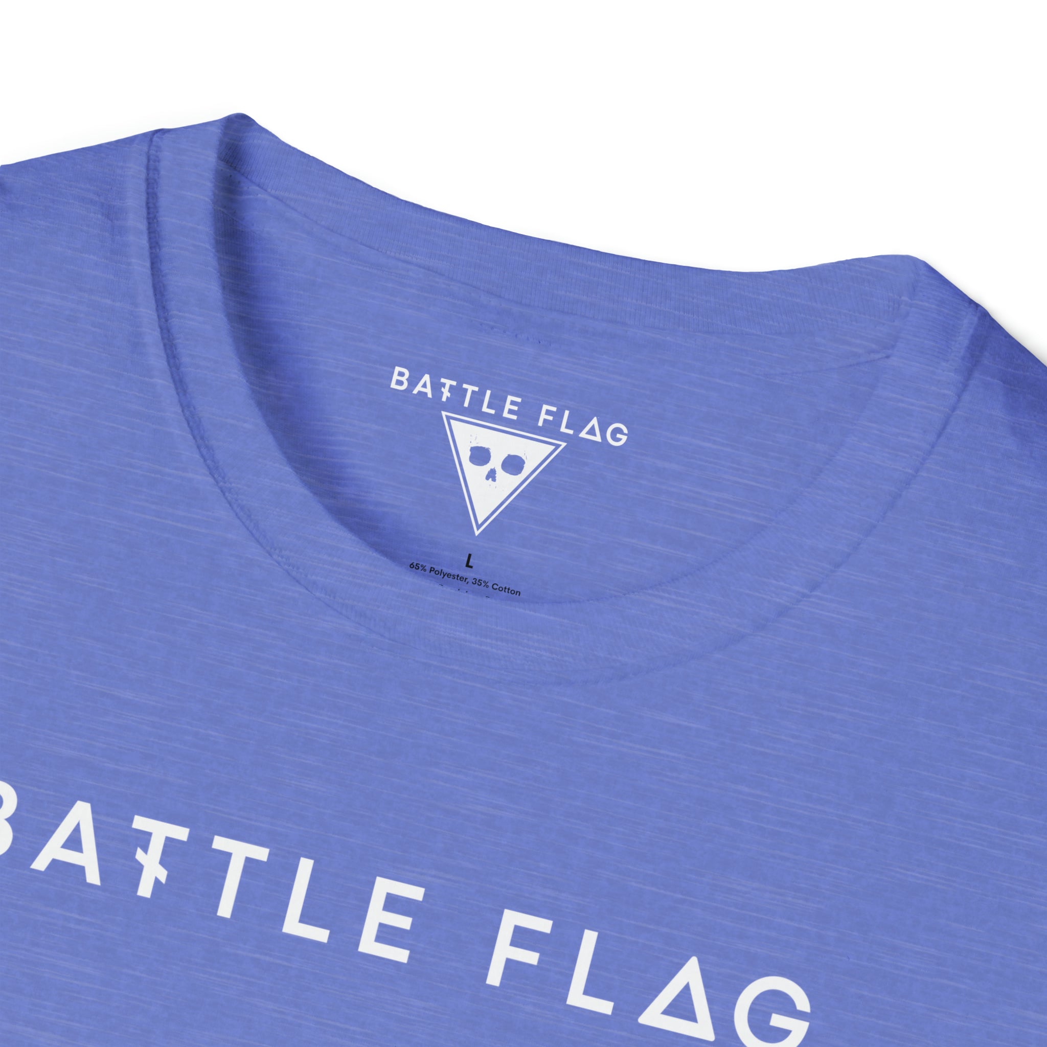 Battle Flag Unisex Softstyle T-Shirt - White Emblem