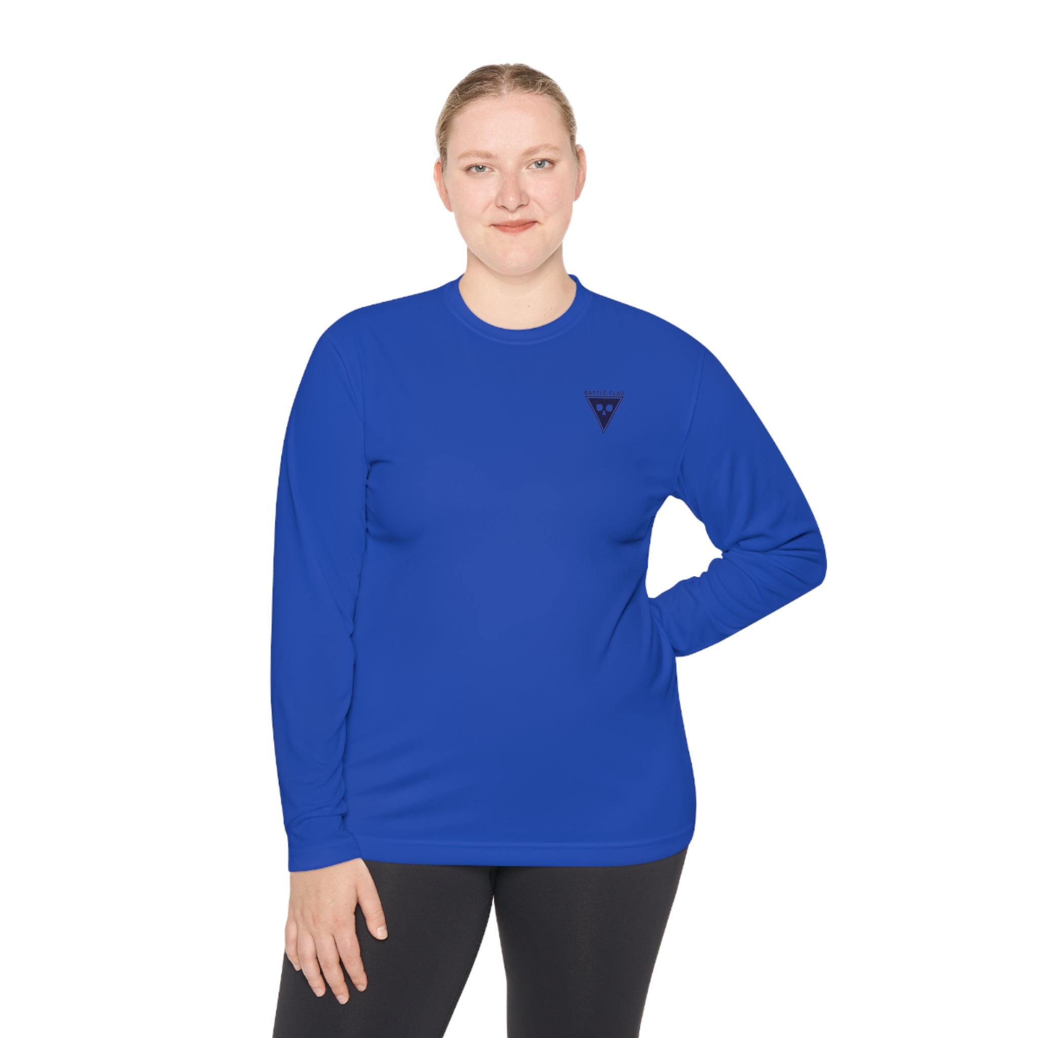 Battle Flag Unisex Lightweight Sport Top - Small Blue Emblem
