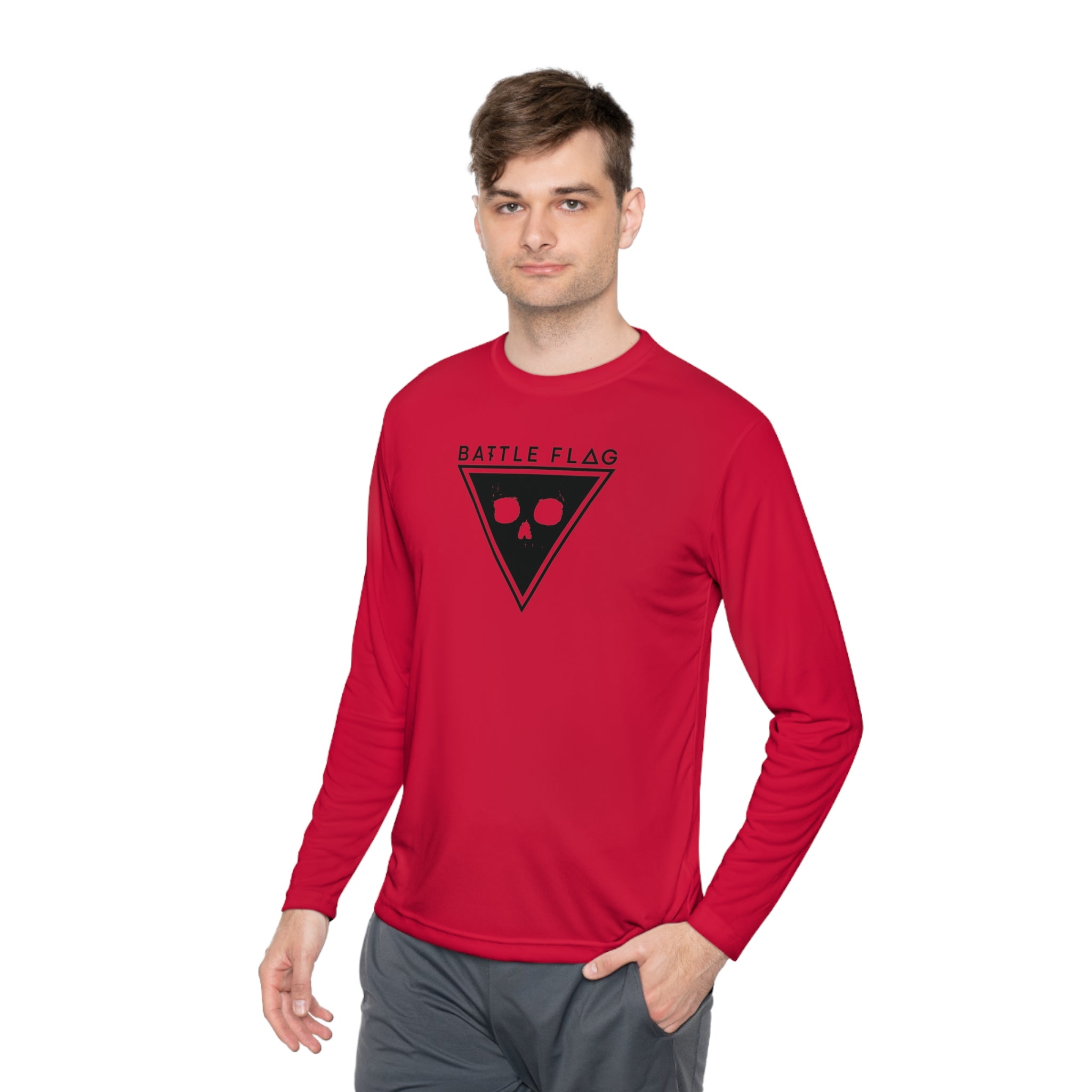 Battle Flag Unisex Lightweight Sport Top - Black Emblem