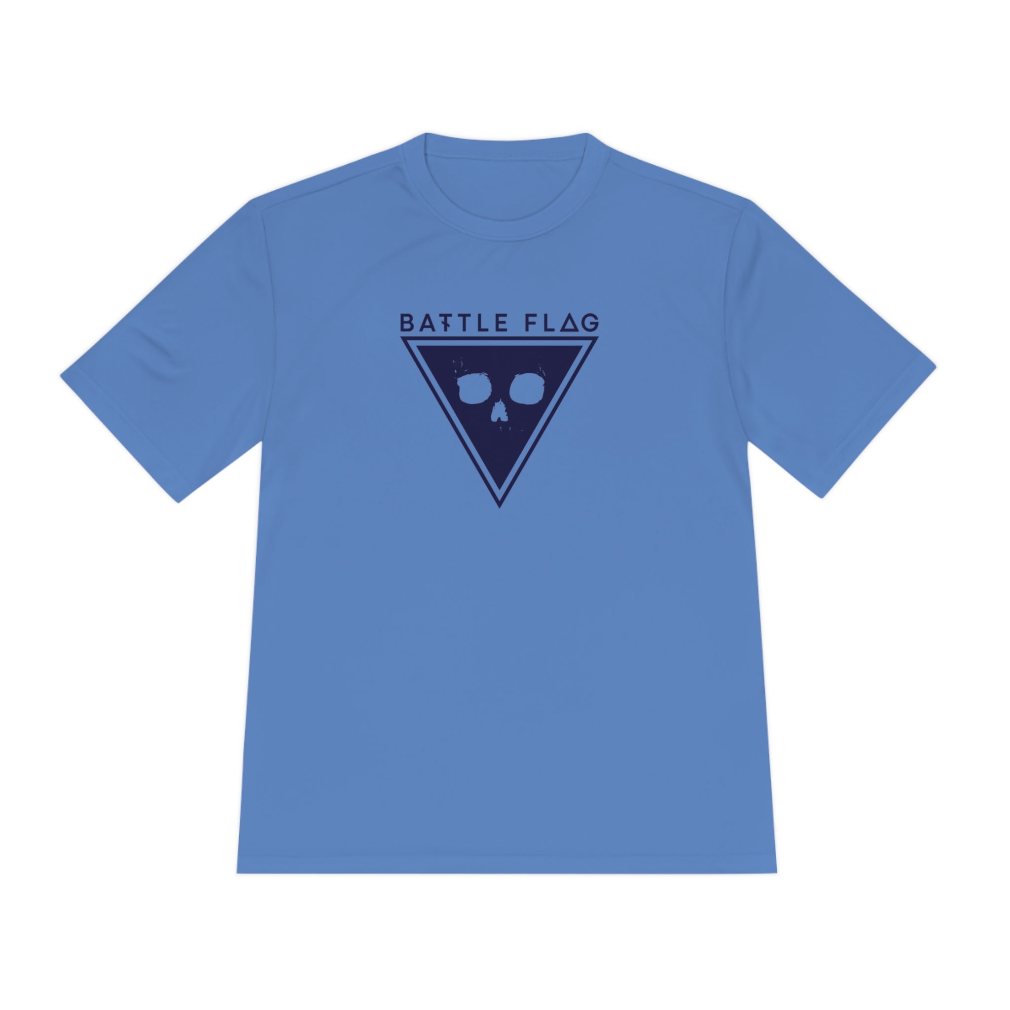 Battle Flag Unisex Moisture Wicking Tee - Blue Emblem