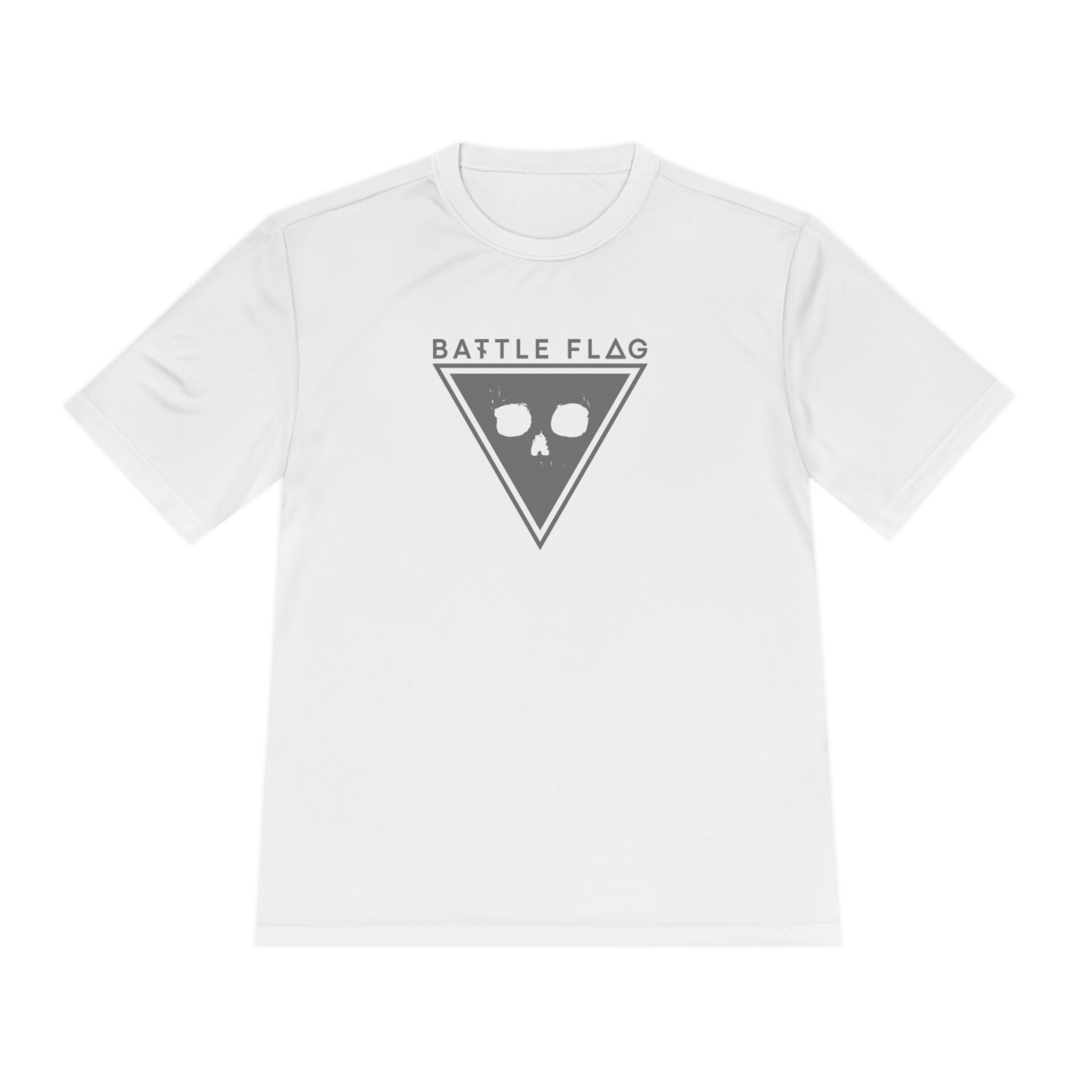 Battle Flag Unisex Moisture Wicking Tee - Grey Emblem