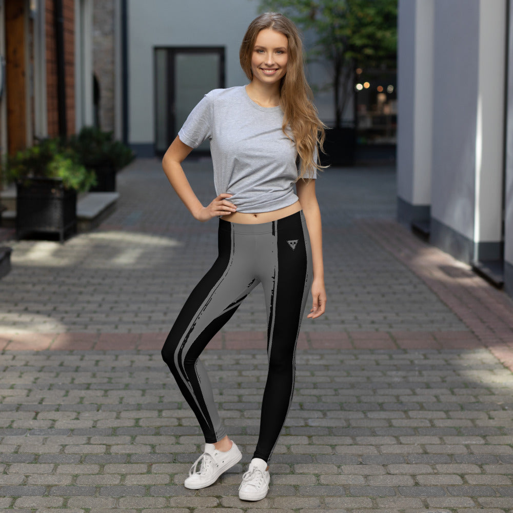 Striped Grunge Leggings