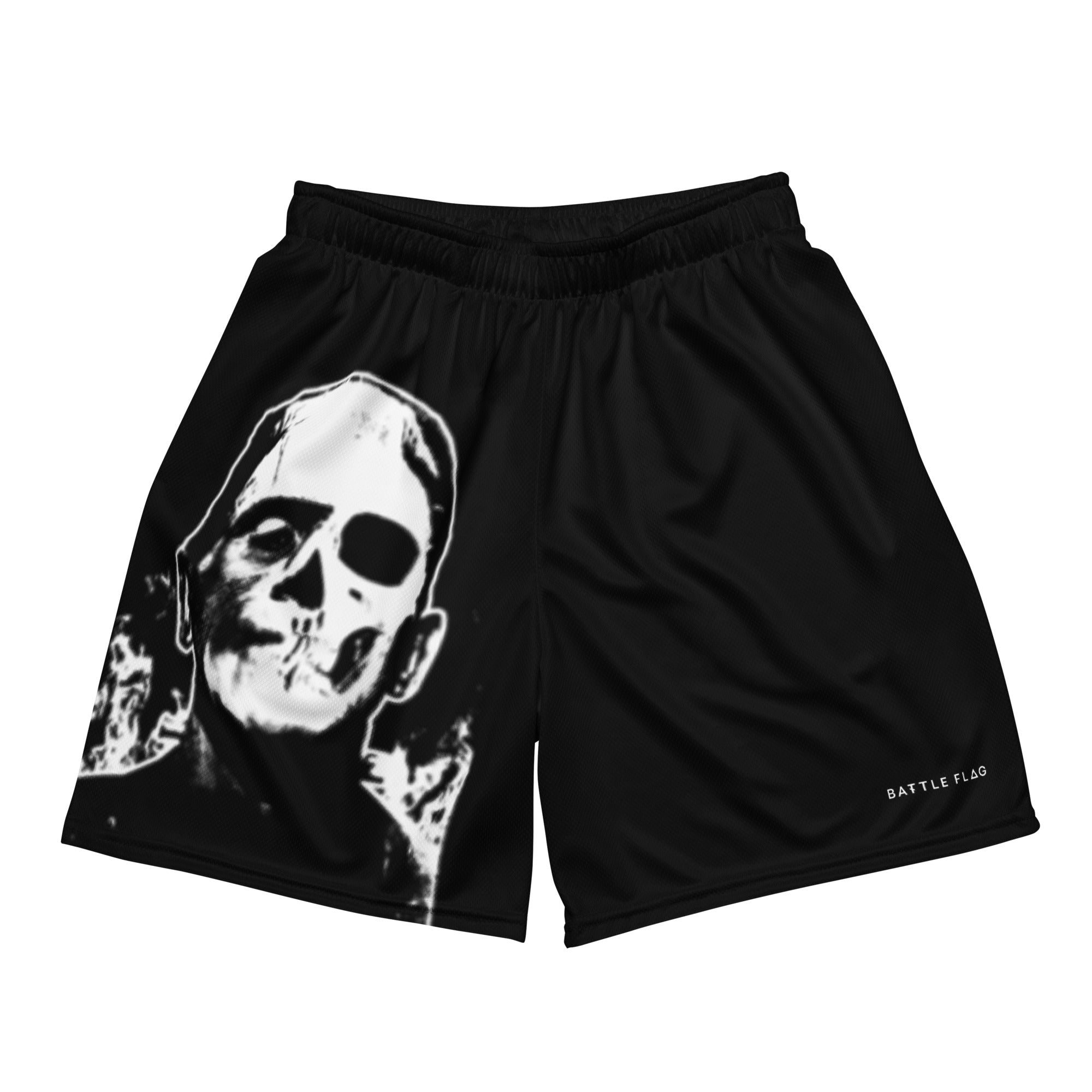 'Become the Monster' Unisex Mesh Shorts - Black