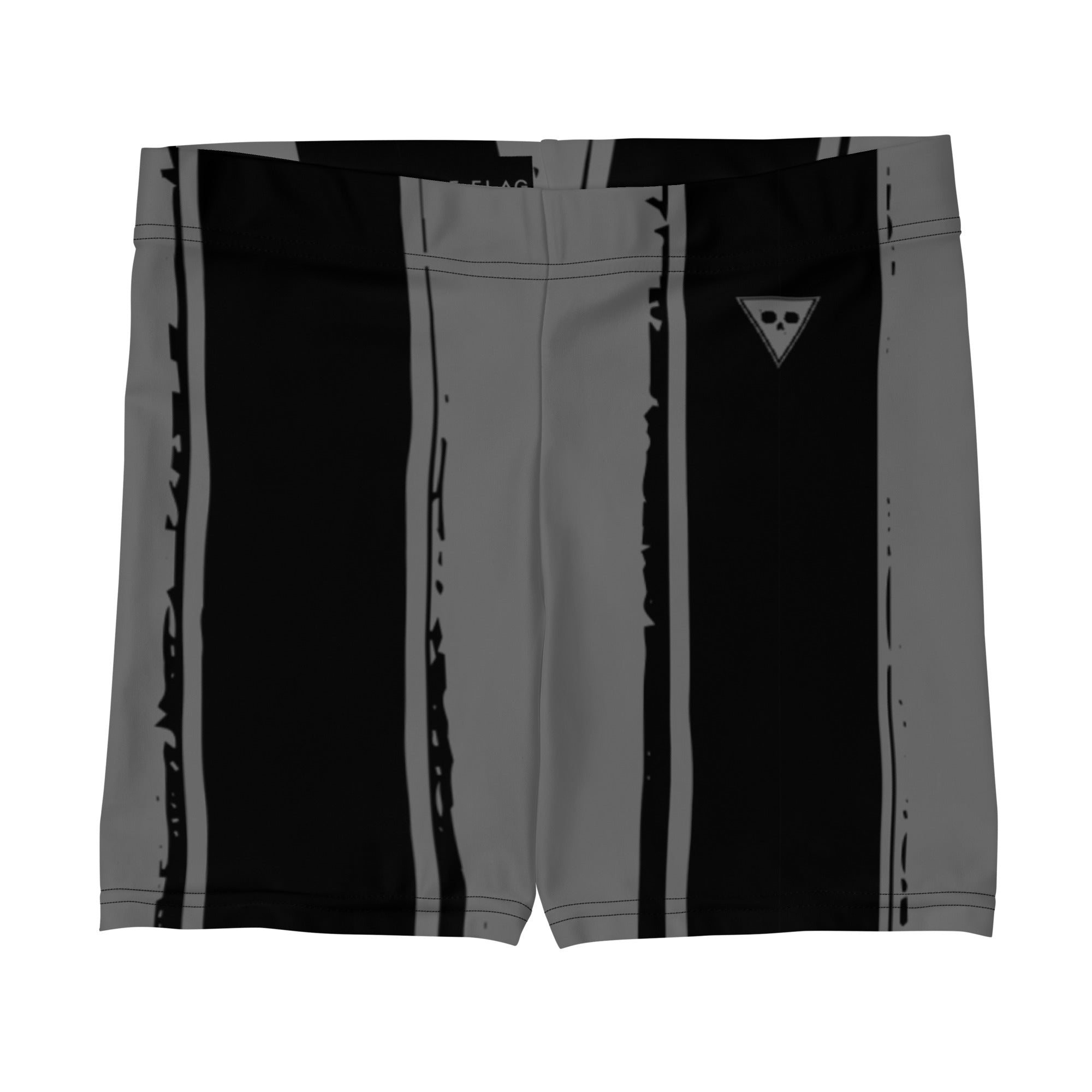 Striped Grunge Compression Shorts