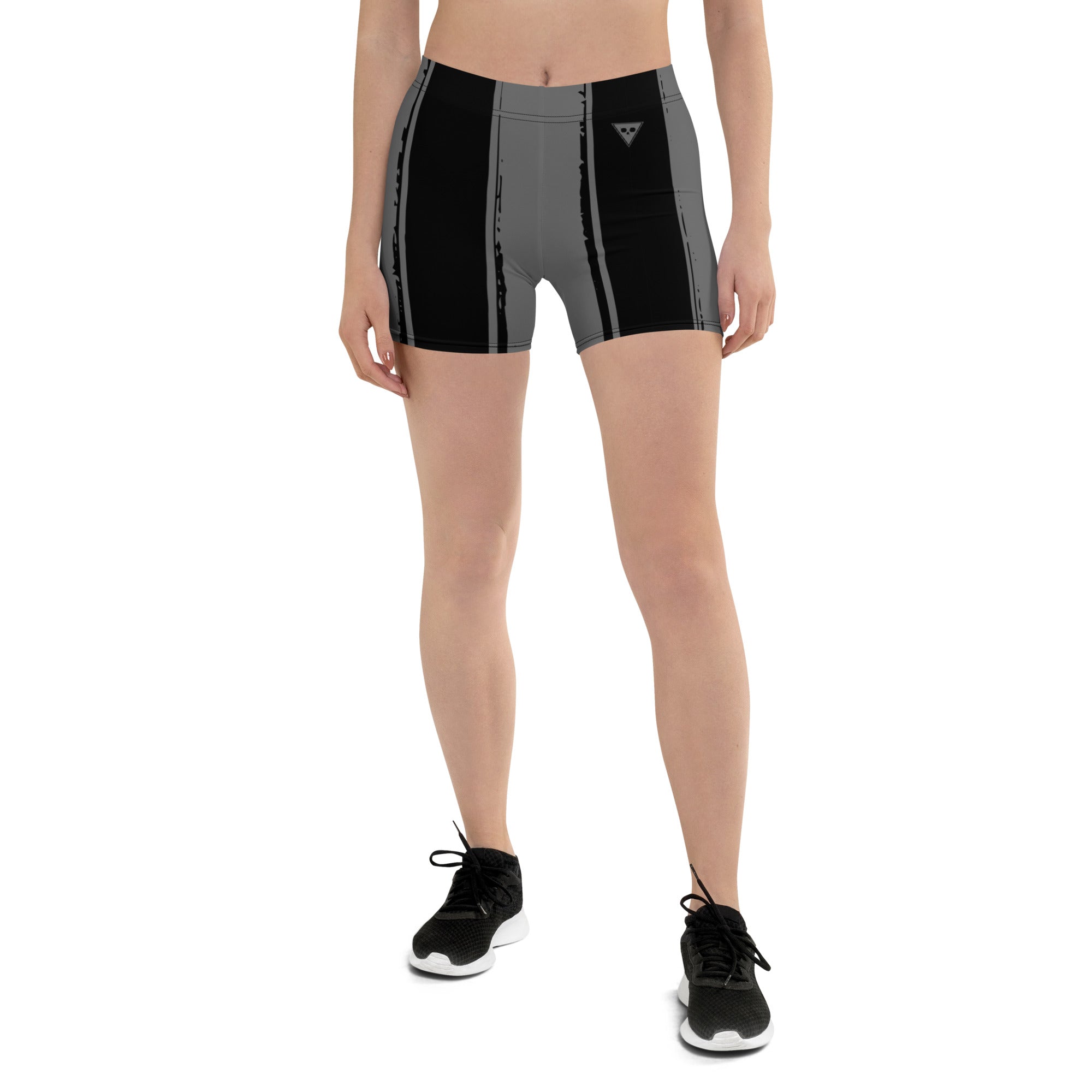 Striped Grunge Compression Shorts
