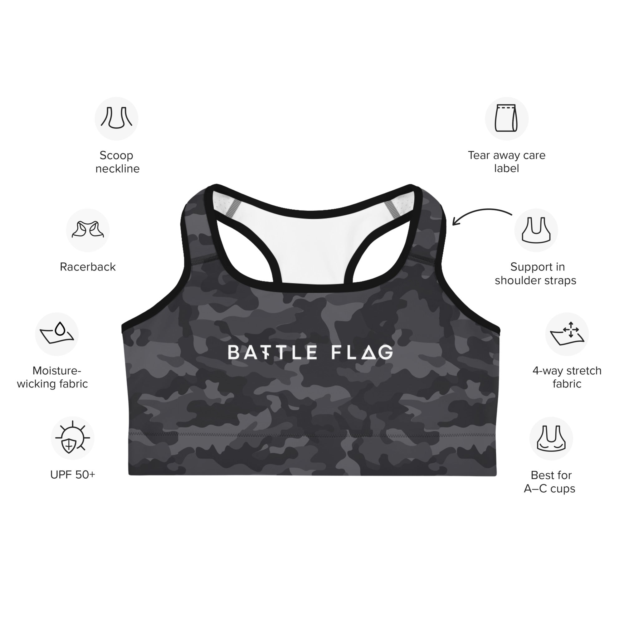 Camo Sports Bra