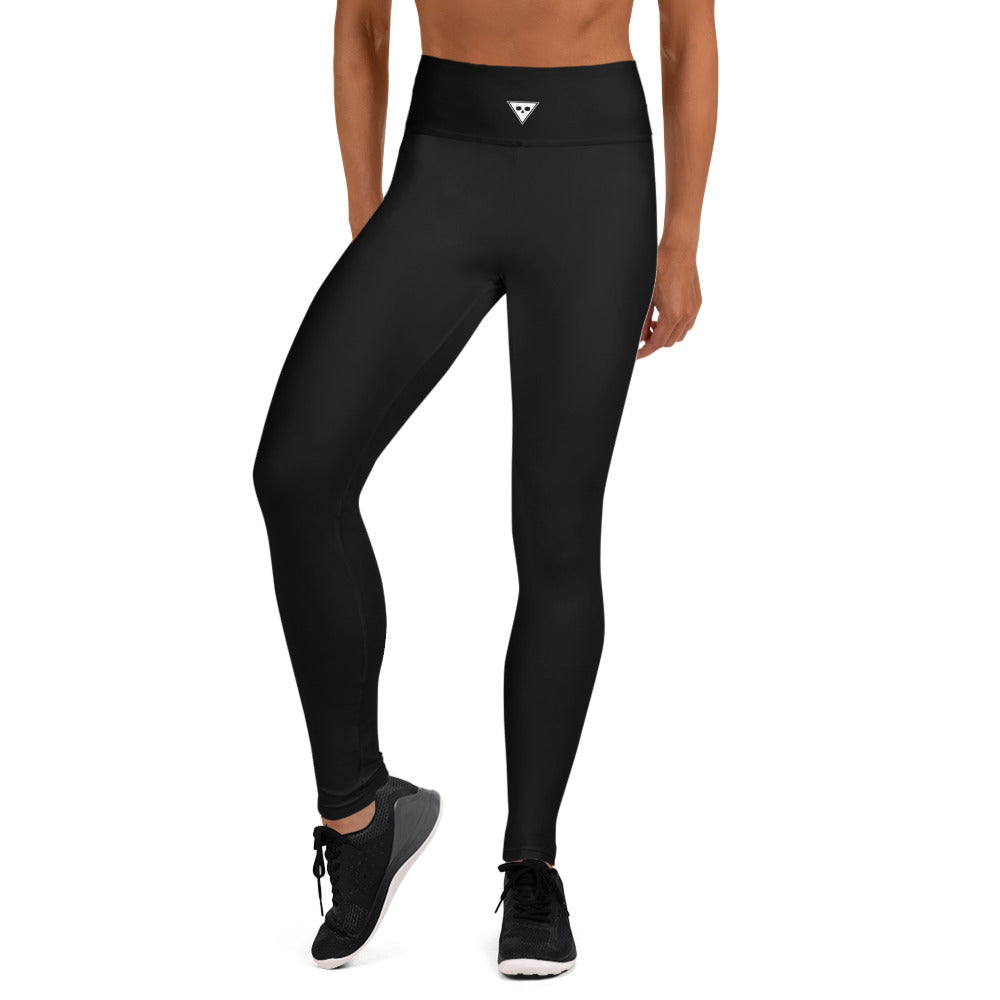 Battle Flag Yoga Leggings - Black