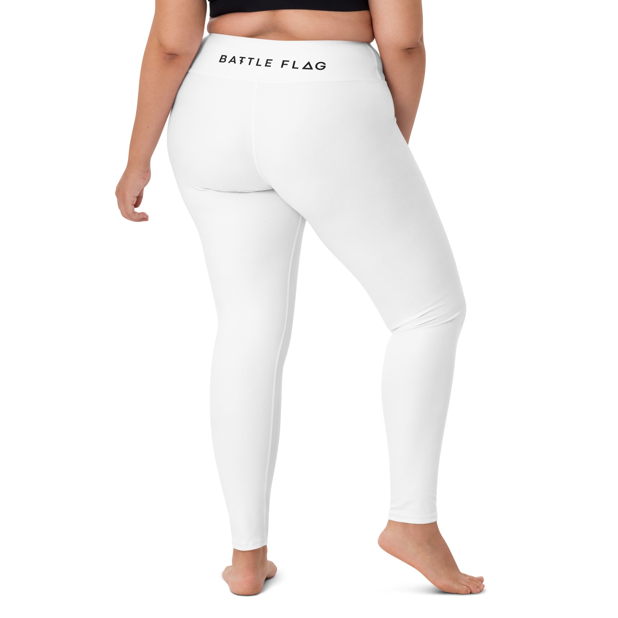 Battle Flag Yoga Leggings - White