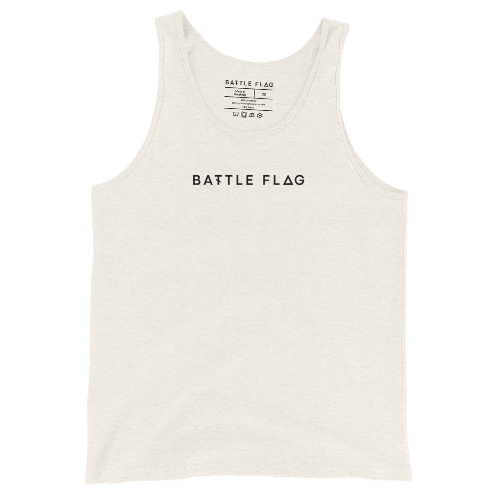 Battle Flag Unisex Tank Top - Black Logo