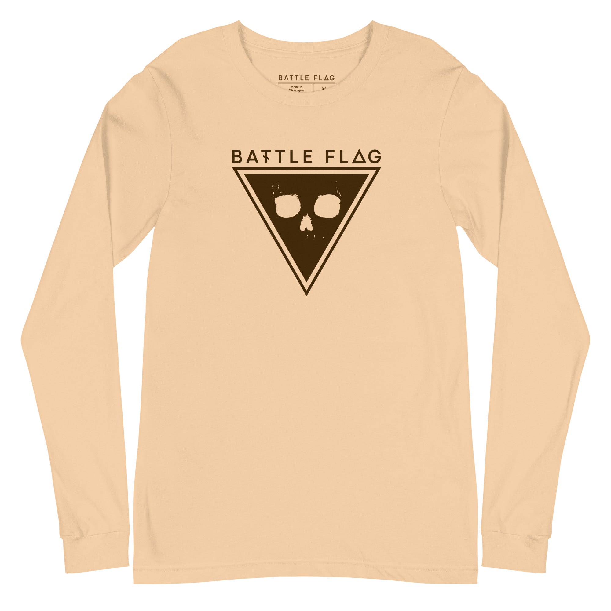 Core Unisex Long Sleeve Tee - Maroon Emblem