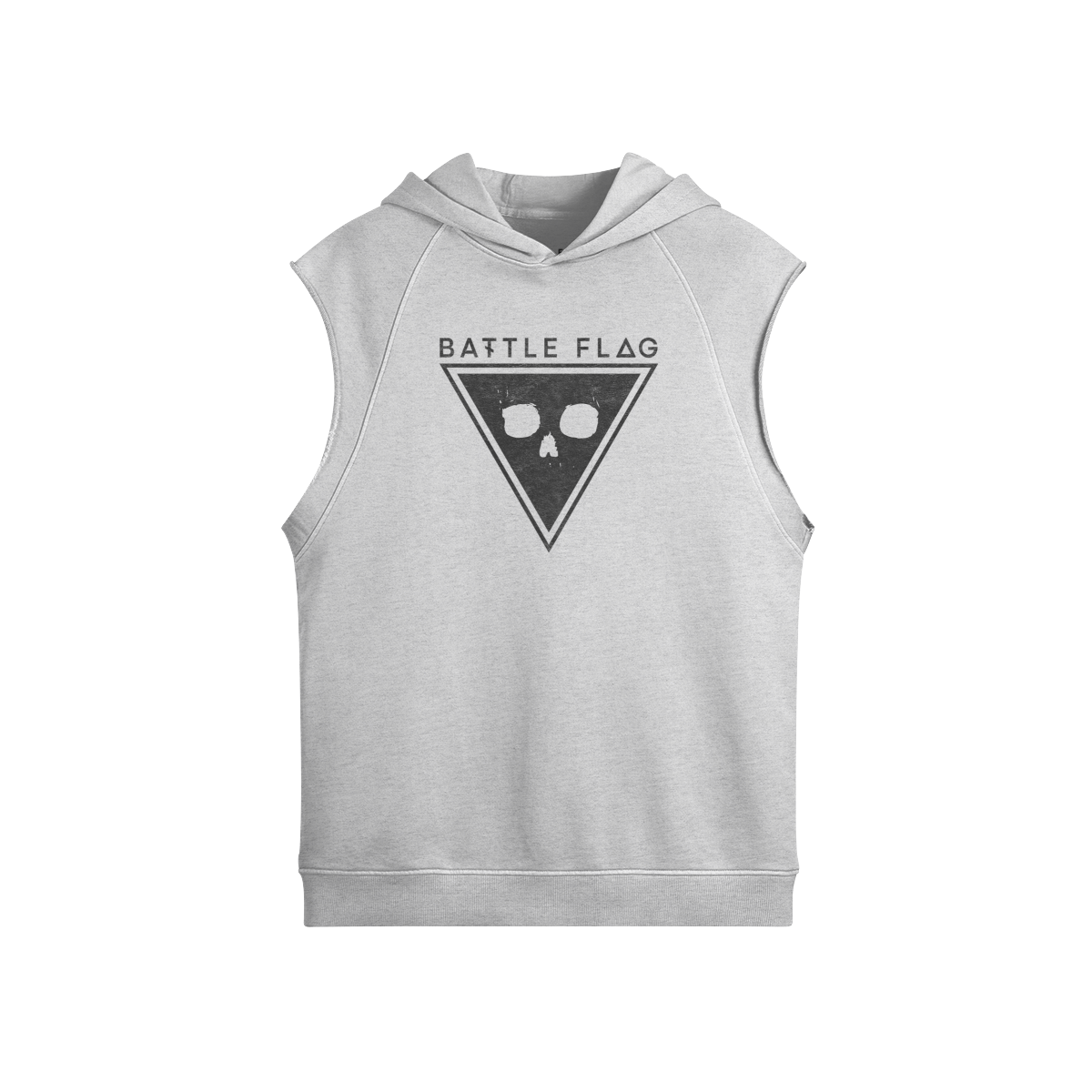 Core Sleeveless Unisex Hoodie - Black Emblem